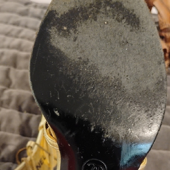 Chanel Gold Women's Shoes - Picture 9 of 10